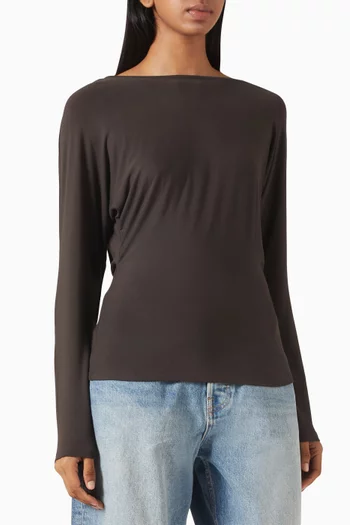 Zinnia Long-sleeve Top in Stretch-modal