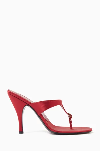 Kiss and Tell 100 Thong Mule Sandals in Silk