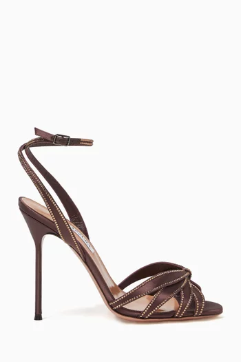 Soulmate 105 Crystal Sandals in Satin