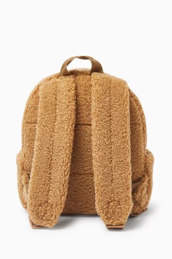 Teddy Backpack in Faux Shearling