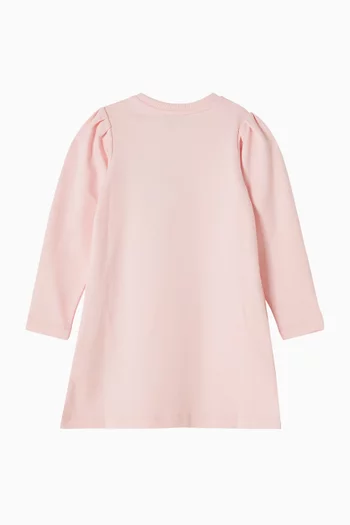 Teddy Printed Long-sleeved Dress