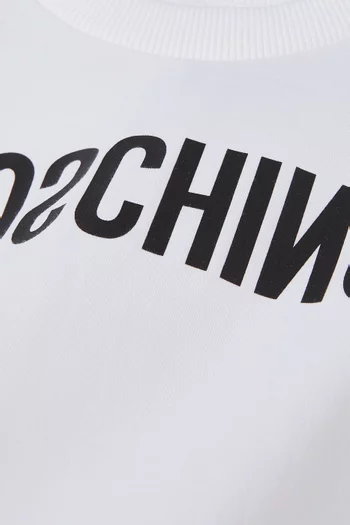 Upside Down Logo T-shirt in Cotton