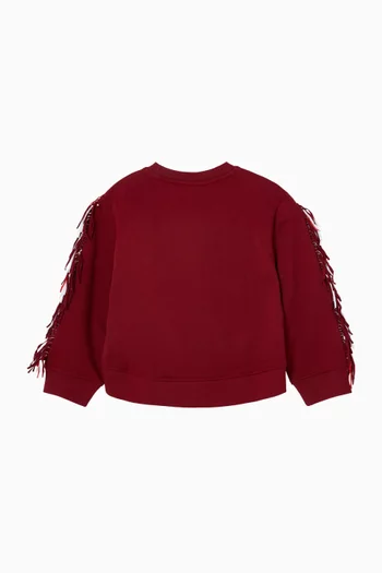 Star Tassel Sweatshirt in Cotton-fleece