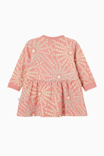Cartwheel-print Dress in Cotton