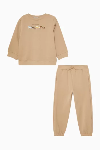 Horse-print Tracksuit in Cotton