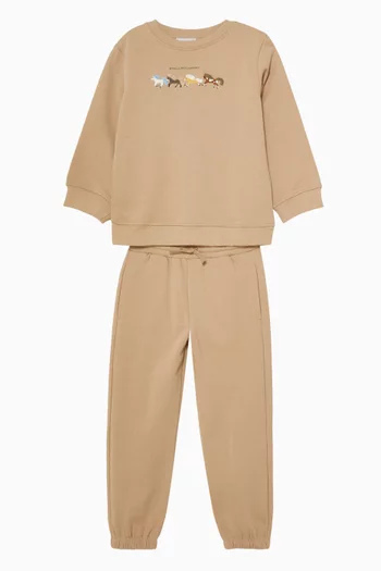Horse-print Tracksuit in Cotton