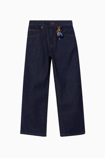 Straight-leg Keychain Jeans in Denim
