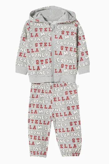 All-over Logo Sweatpants in Cotton