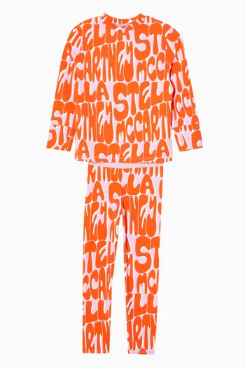 All-over Logo Print Leggings