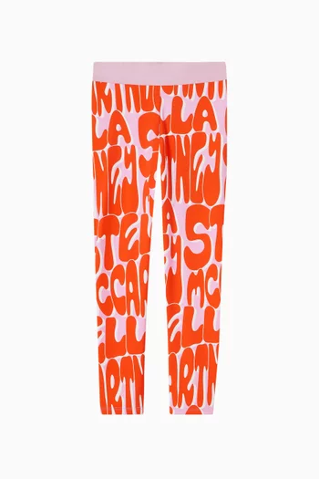 All-over Logo Print Leggings