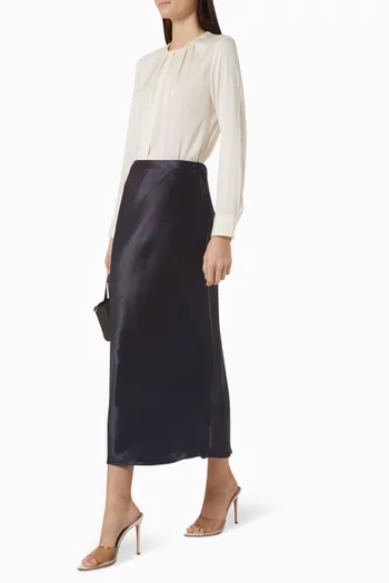 Midi Skirt in Satin