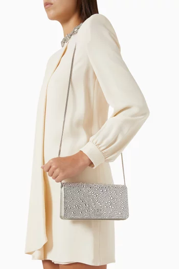 Mini VLOGO Swarovski® Crystals Crossbody Bag