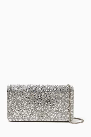 Mini VLOGO Swarovski® Crystals Crossbody Bag