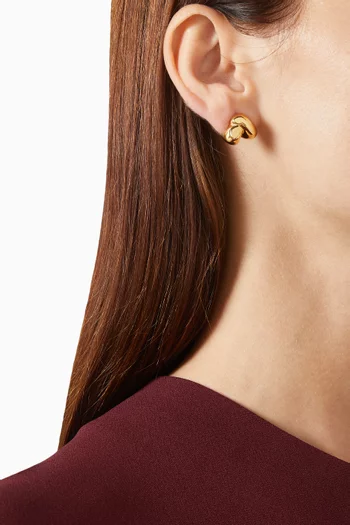 Beatrix Earrings in 14kt Dipped-brass