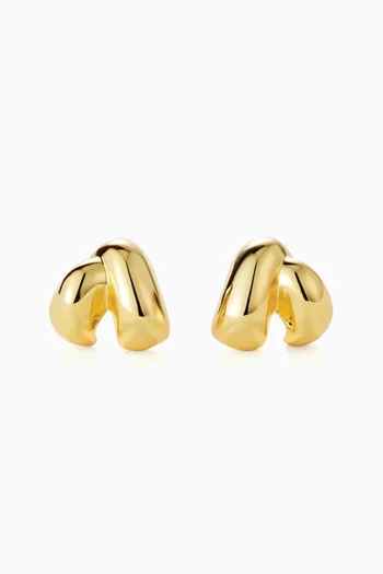Beatrix Earrings in 14kt Dipped-brass