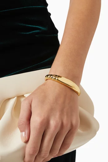 Nelle Bangle in 14kt Gold-plated Steel