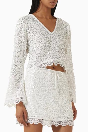 Holly Sequin-embellished Top