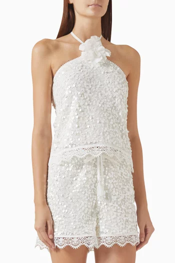 Izzy Sequin-embellished Top
