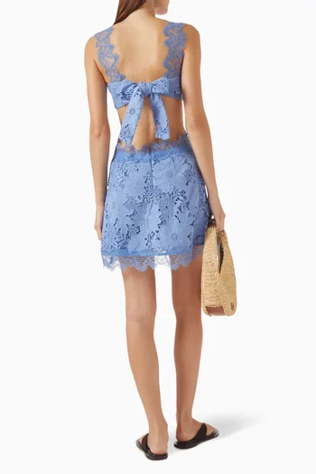 Therese Mini Dress in Lace