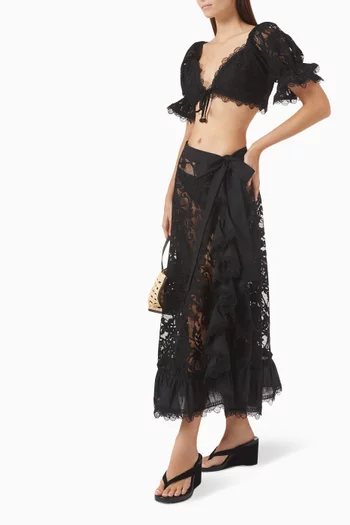 Avril Crop Top in Lace