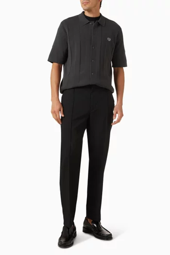 Tonal Vertical Stripe Shirt in Cotton