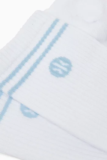 Logo Ribbed Socks