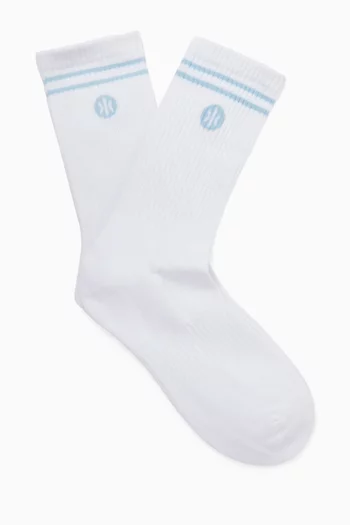 Logo Ribbed Socks