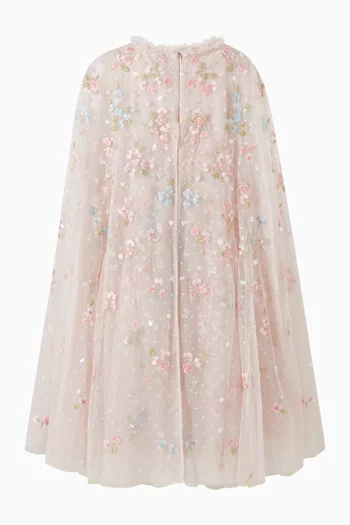 Versailles Disty Cape Dress