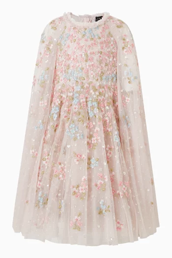 Versailles Disty Cape Dress