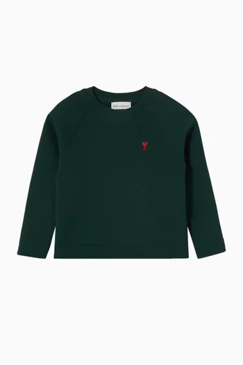 Ami de Coeur Crewneck Sweatshirt in Fleece