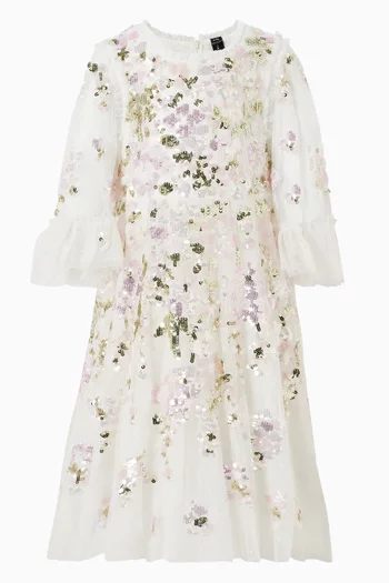 Wisteria Sequin-embellished Dress