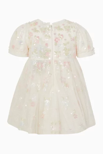 Sequin Bloom Baby Dress