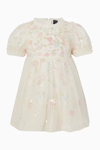 Sequin Bloom Baby Dress