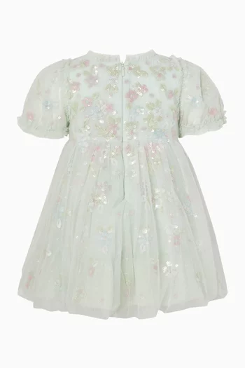 Sequin Bloom Baby Dress