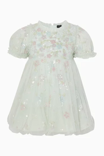 Sequin Bloom Baby Dress