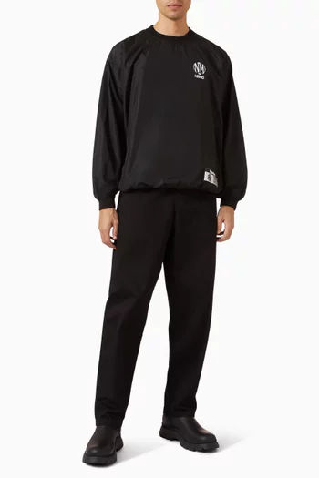 Logo Pullover Sweatshirt in Nylon