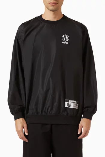 Logo Pullover Sweatshirt in Nylon
