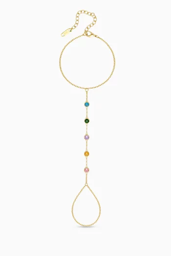 Nika Cubic Zirconia Hand Chain