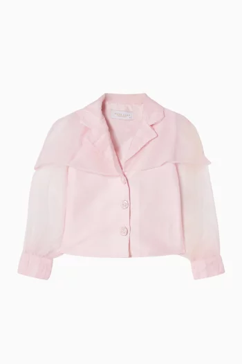 Cape Blouse in Organza