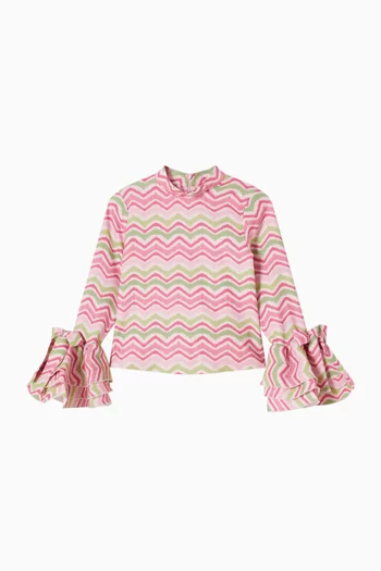 Chevron-pattern Top