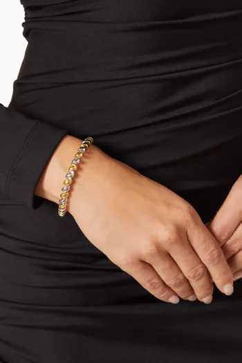 Twila Spiral Bangle in Stainless Steel