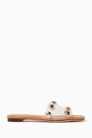 Hayes Slide Sandals in PVC & Leather