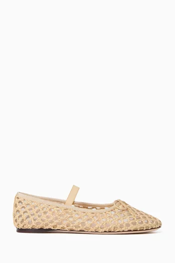 Leonie Ballet Flats in Raffia