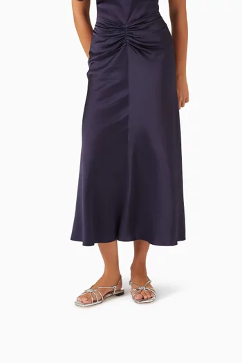 Karly Slingback Flats in Metallic Leather