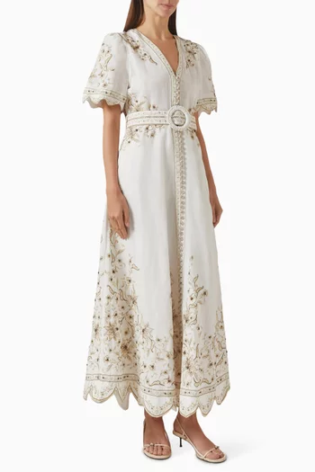 Ameira Dress in Linen Blend