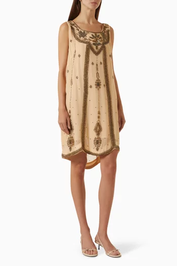 Anabel Embellished Dress in Viscose