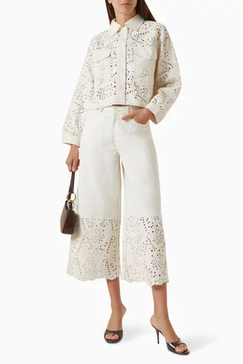 Liora Crop Wide-leg Pants