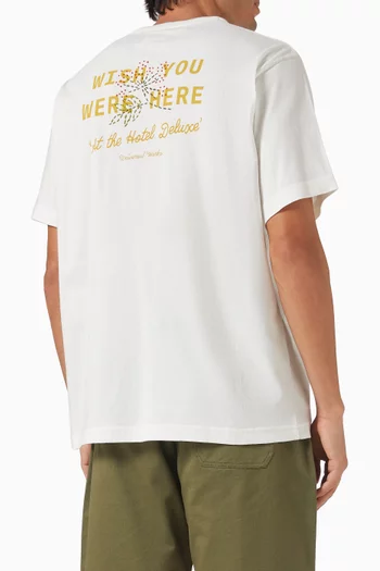 تي شيرت بطبعة Wish You Were Here قطن