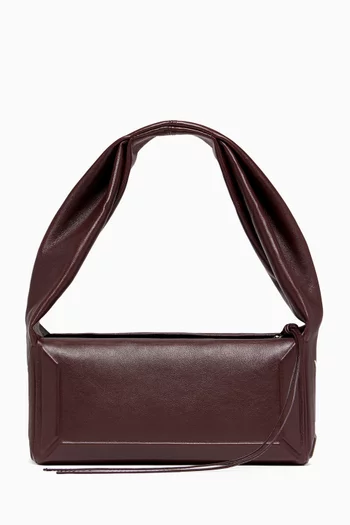 Small East West Box Bag in Leather