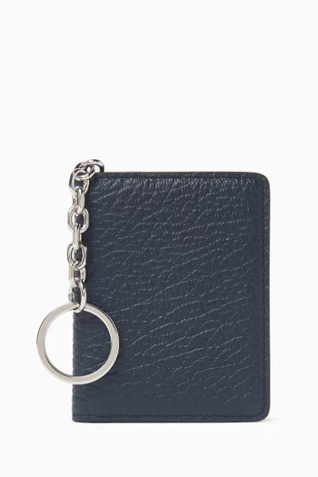 Clip 2 Cardholder Keyring in Leather